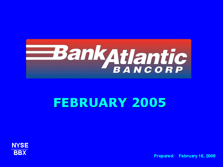 (BANKATLANTIC BANCORP LOGO)