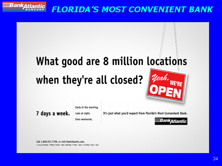 (FLORIDA'S MOST CONVENIENT BANK)