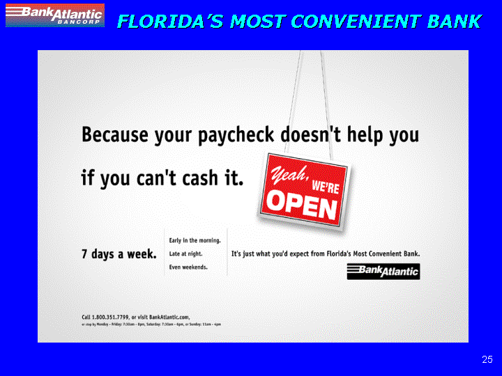 (FLORIDA'S MOST CONVENIENT BANK)