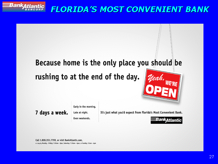 (FLORIDA'S MOST CONVENIENT BANK)