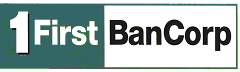 (1FIRST BANCORP LOGO)