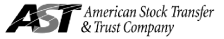 (AMERICAN STOCK TRANSFER LOGO)