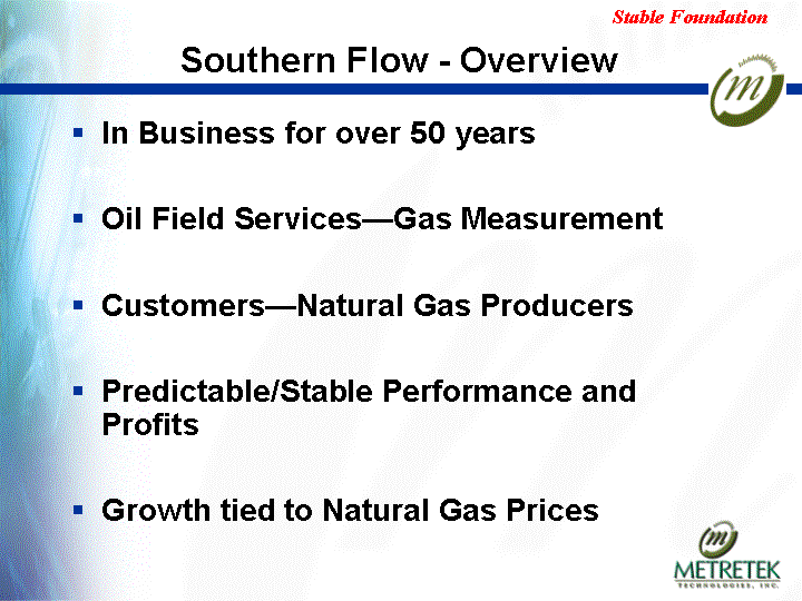 (SOUTHERN FLOW - OVERVIEW IMAGE)