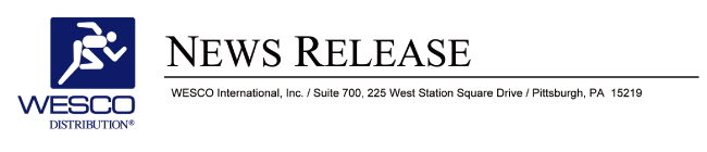 (WESCO NEWS RELEASE LOGO)