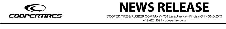 (COOPERTIRES LETTERHEAD)