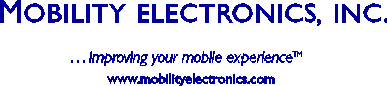 (MOBILITY ELECTRONICS, INC. LOGO)