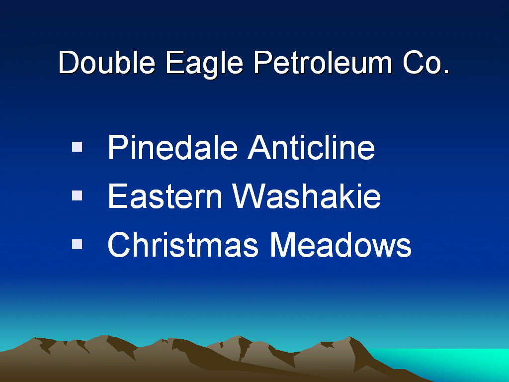 (DOUBLE EAGLE PETROLEUM CO.)