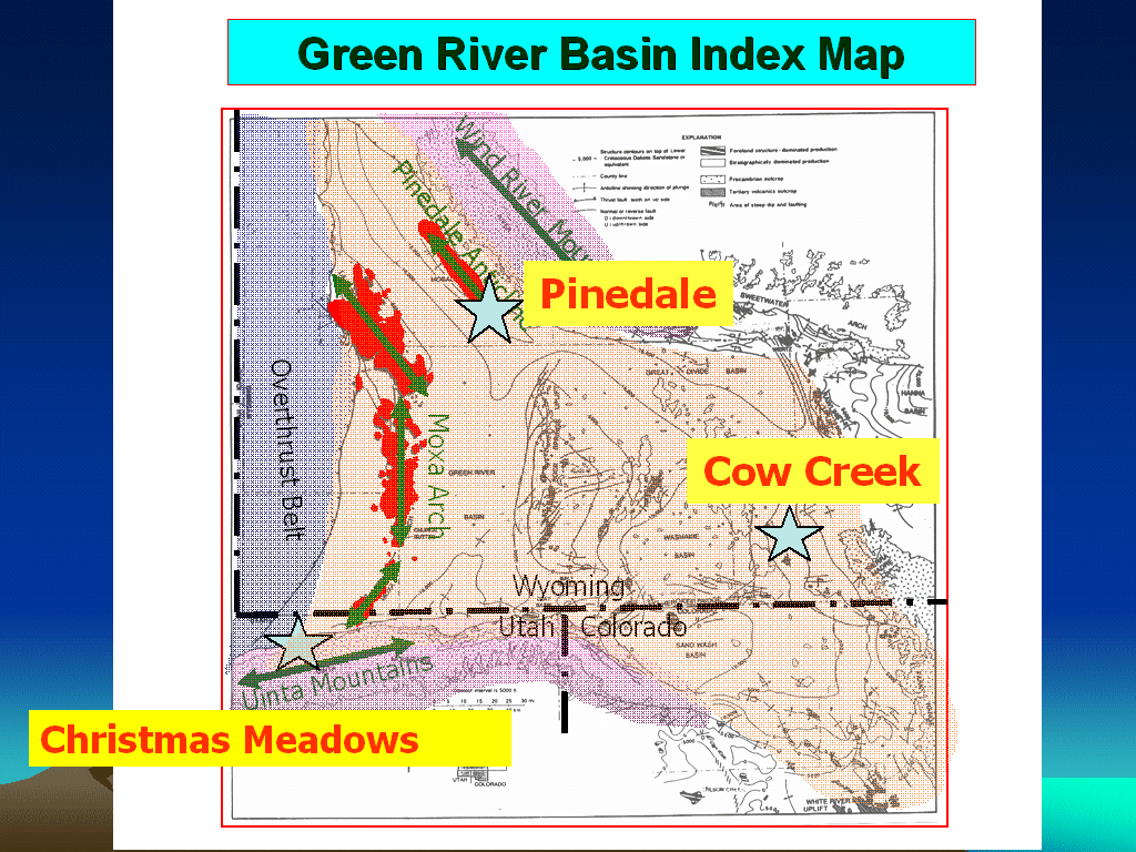 (GREEN RIVER BASIN INDEX MAP)