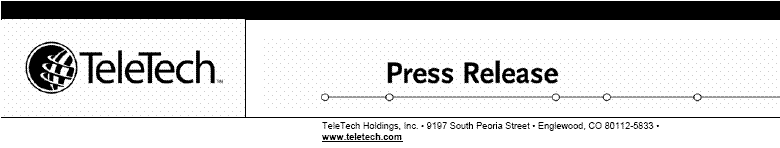 (TeleTech Letterhead)