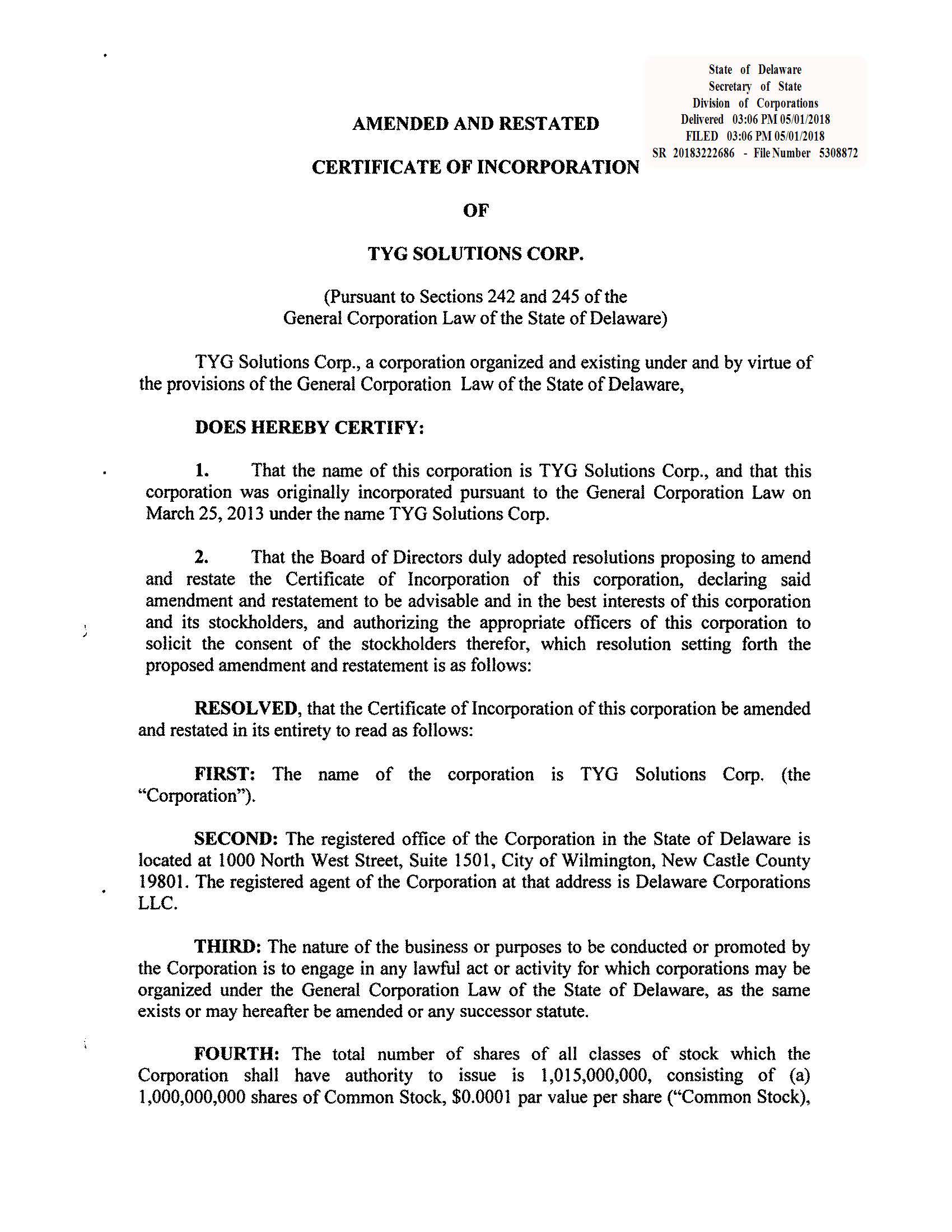 1.1 Amended and Restated Articles of Incorporation (5-1-18)_Page_1.jpg