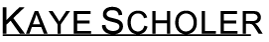 (KAYE SCHOLER LOGO)