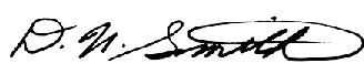 Donald Smith signature