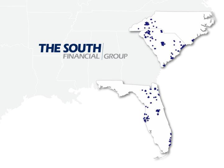 [THE SOUTH FINANCIAL GROUP LOGO]