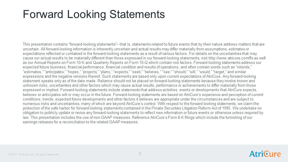 J:\SEC Filings\8-K\Infestor Presentation Aug17\AtriCure Investor Presentation Aug 2017\Slide2.PNG