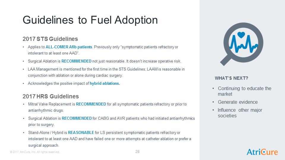 J:\SEC Filings\8-K\Infestor Presentation Aug17\AtriCure Investor Presentation Aug 2017\Slide28.PNG