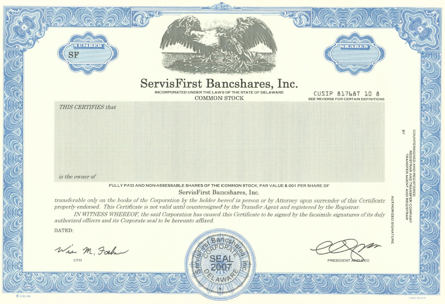 (STOCK CERTIFICATE)