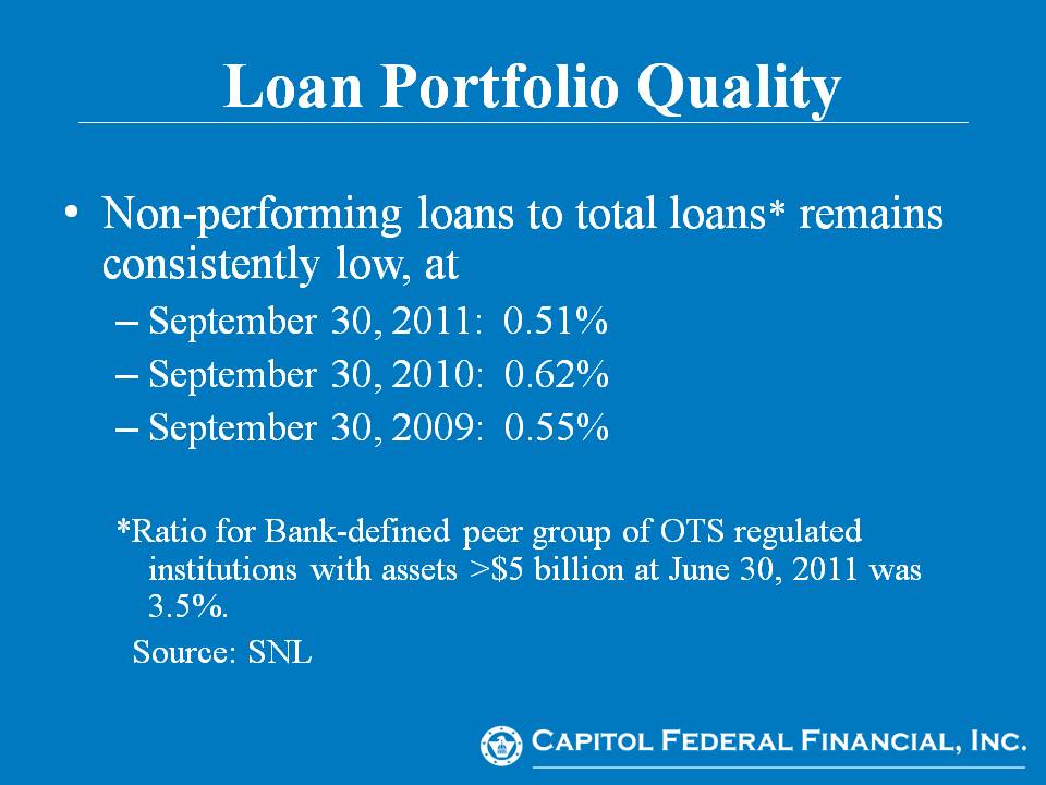 Slide in Stifel presentation