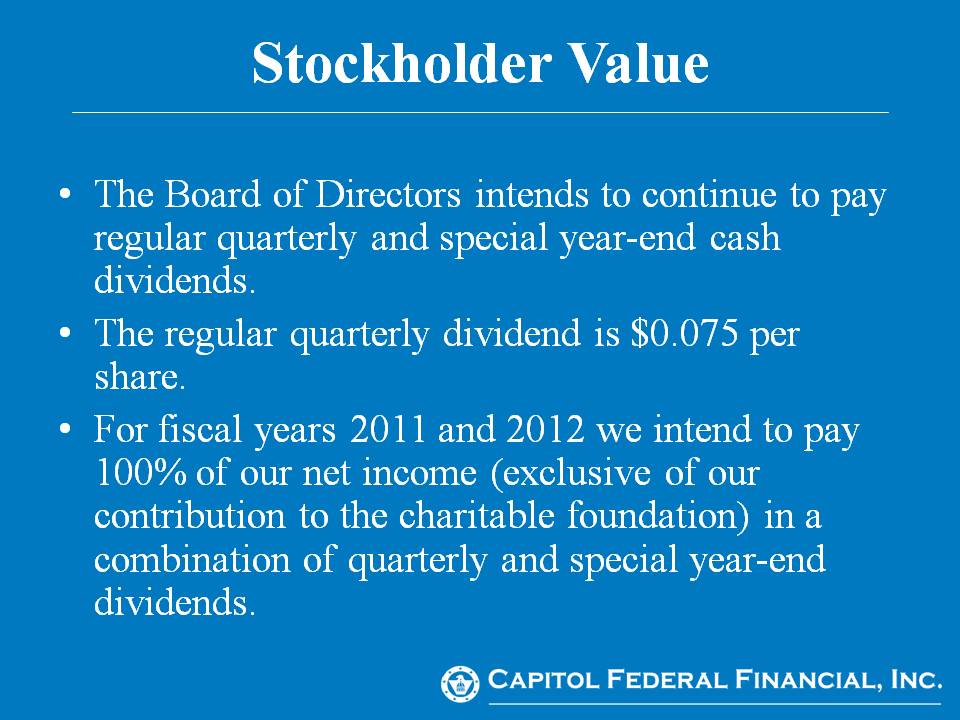 Slide in Stifel presentation