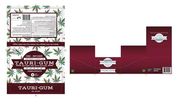 "Tauriga Sciences, Inc.:Image - Pomegranate Tauri-Gum??? Blister Pack and Retail Display Box Design(s)"