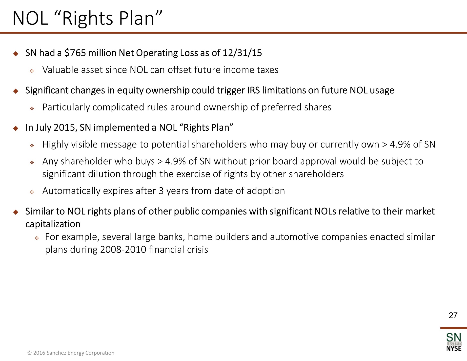 Y:\XBRL_Word\Word Team Jobs\Bridge\2016\08_Aug\06\Sanchez Energy Corporation\Wip\Exhibit 99.2\New folder\New folder\SN Corporate Presentation_August 2016_v5\Slide27.JPG