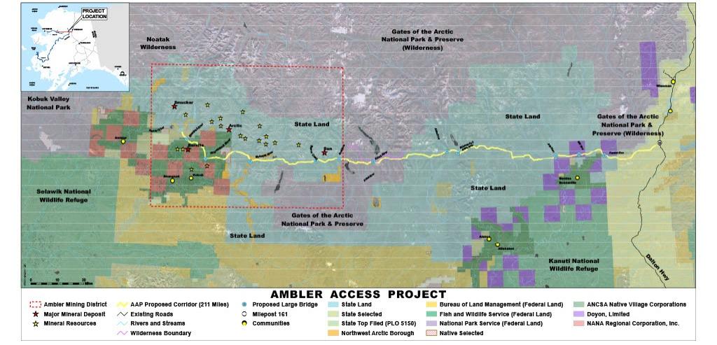 Ambler Mining Project Map