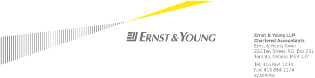 (ERNST & YOUNG LETTERHEAD)