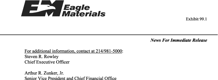 (EAGLE MATERIAL LOGO)