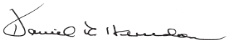 Daniel Herdon's signature