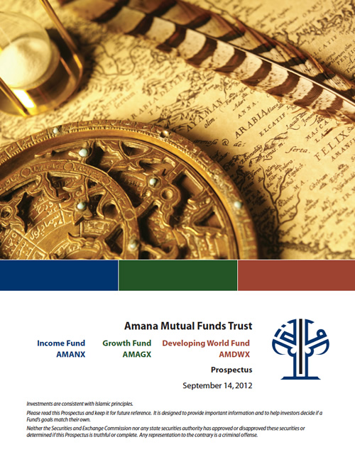Amana Mutual Funds Trust Prospectus September 14, 2012