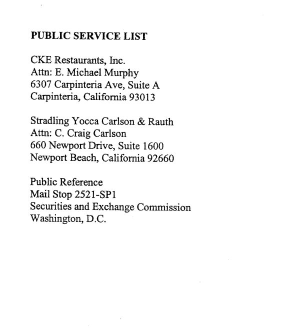 exhibit public service list