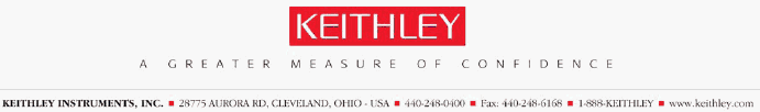 (KEITHLEY LOGO)