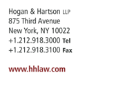 (HOGAN & HARTSON LETTERHEAD)