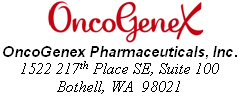 (ONCOGENEX LOGO)