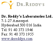 DR. REDDY'S LABORATORIES LIMITED