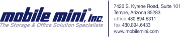 (MOBILE MINI, INC. LOGO)