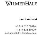 (WILMER HALE LOGO)