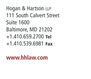 (HOGAN & HARTSON LLP LOGO)