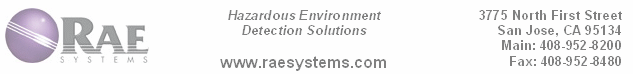 (RAE SYSTEMS LETTERHEAD)