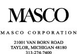 (MASCO LETTERHEAD LOGO)