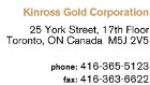 (kinross gold corporation logo)