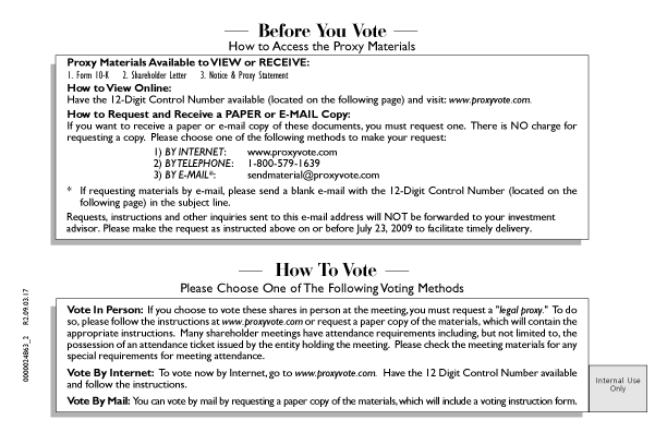 Notice of Internet Availability -- p. 2