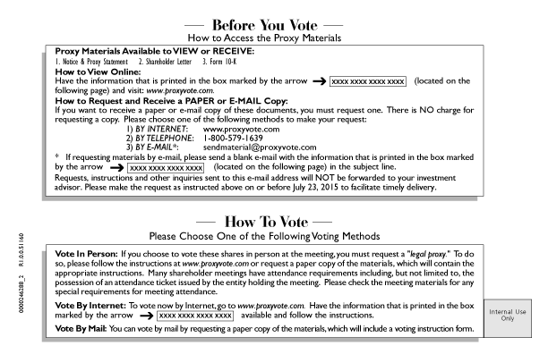 Notice of Internet Availability -- p. 2