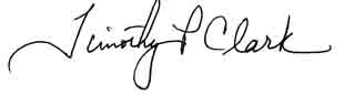 Timothy Clark Signature