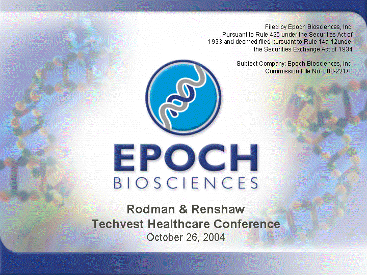 [EPOCH BIOSCIENCES GRAPHIC]