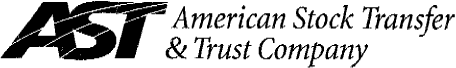 (AMERICAN STOCK TRANSFER & TRUST COMPANY LOGO)