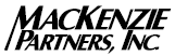 (MACKENZIE PARTNERS, INC. LOGO)