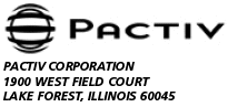 (PACTIV LOGO)