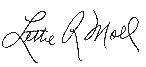 Lettie Molls signature