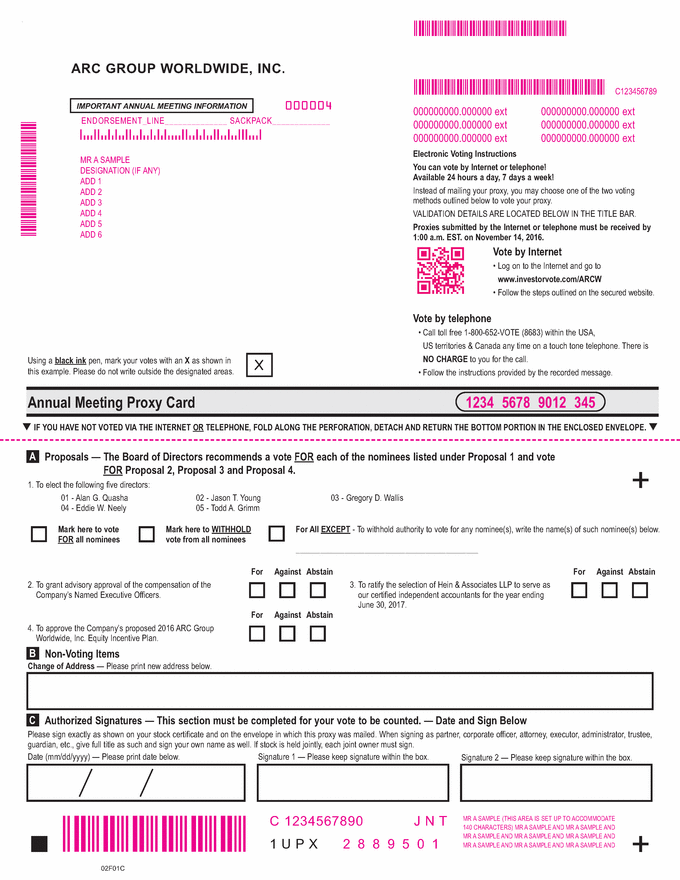 02F01C_ARC_Group_Worldwide_Common_09-16-16 Proxy Card