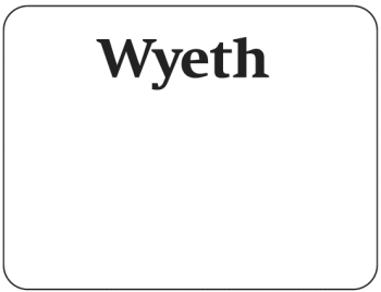 (WYETH LOGO IN BOX)